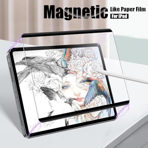 iPad Pro 11inç M4/M5 ile Uyumlu Çok Kullanımlı Magnetik Paper Like Ekran Koruyucu 2024/2025