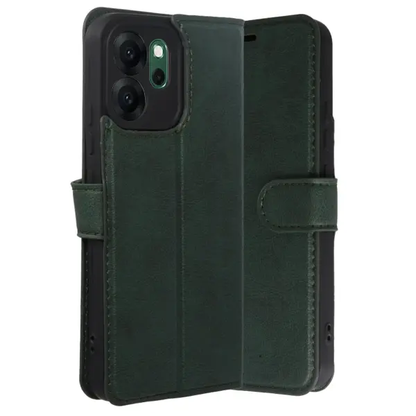 Oppo Reno 14F Trend S Plus Kapaklı Kılıf - Yeşil