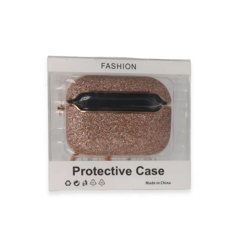 Apple Airpods Pro 2 (2.nesil) Spell Simli Kılıf - Rose Gold