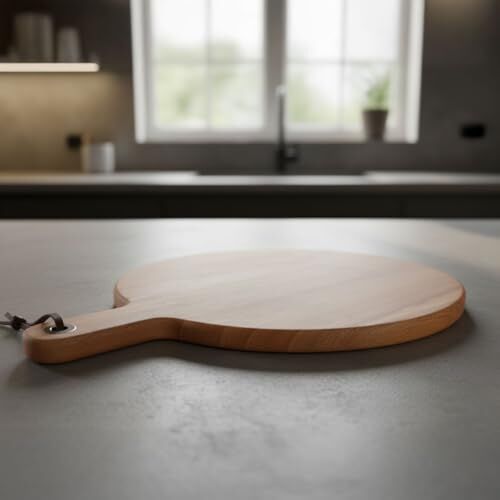 Doğal Akasya Ağacı Saplı Ahşap Sunum ve Servis Tahtası 26 * 35 * 1.5 cm