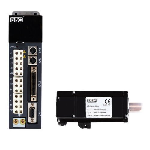 Isıso 1.5 Kw Servo Motor 1/3 Faz 220VAC 6 N/m ASMG-1R5B25U2R