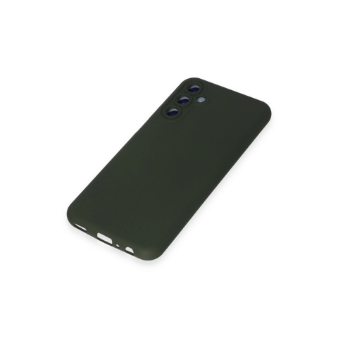 Samsung Galaxy M34 5g Kılıf Nano İçi Kadife Silikon - Koyu Yeşil