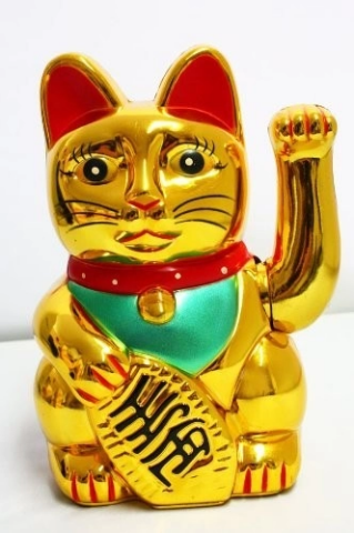 Şanslı Kedi 9,8*9,8*15,5 Cm