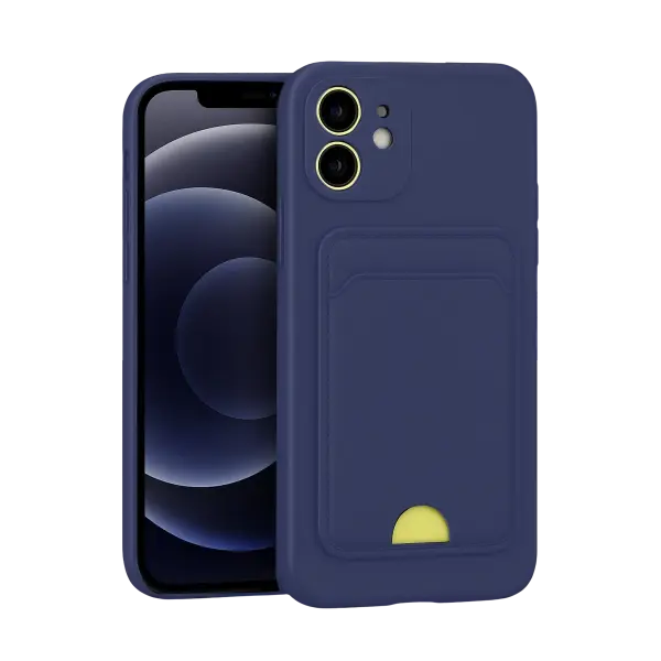 Apple iPhone 11 Kılıf Kelvin Kartvizitli Silikon - Lacivert