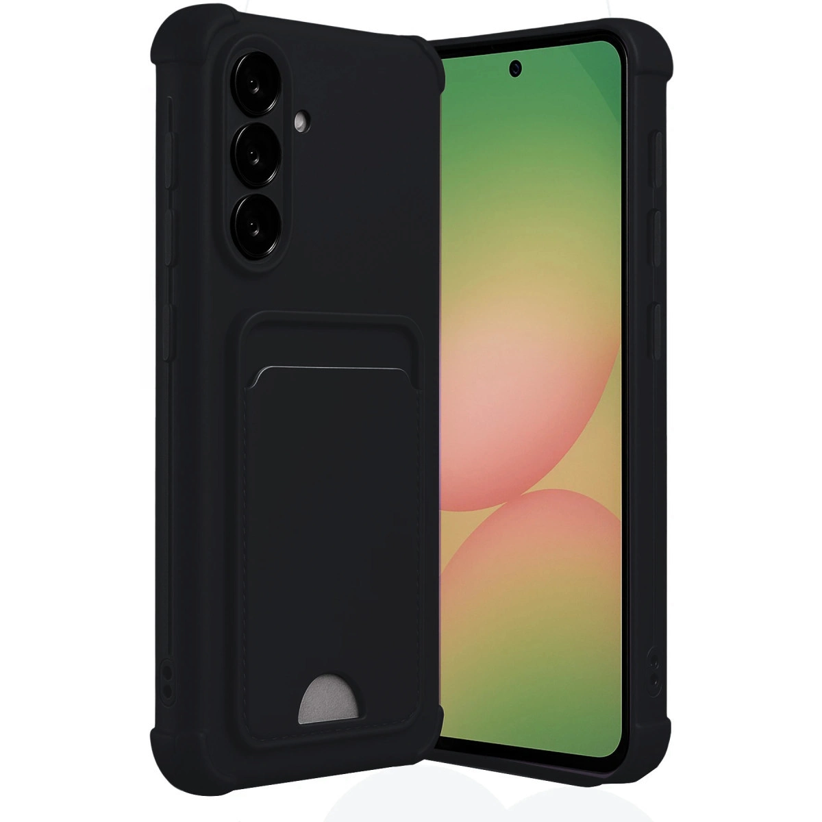 Samsung Galaxy A17 5g Kelvin Kartvizitli Silikon - Siyah