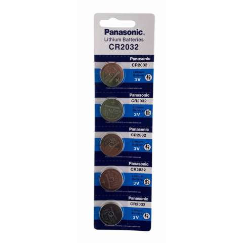 Panasonic Cr2032 3v Lityum Bios Baskül Terazi Pili 5’li Kartela 5 Adet