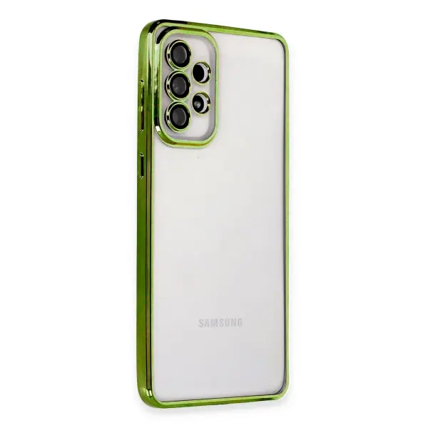Samsung Galaxy A33 5G Kılıf Razer Lensli Silikon - Yeşil
