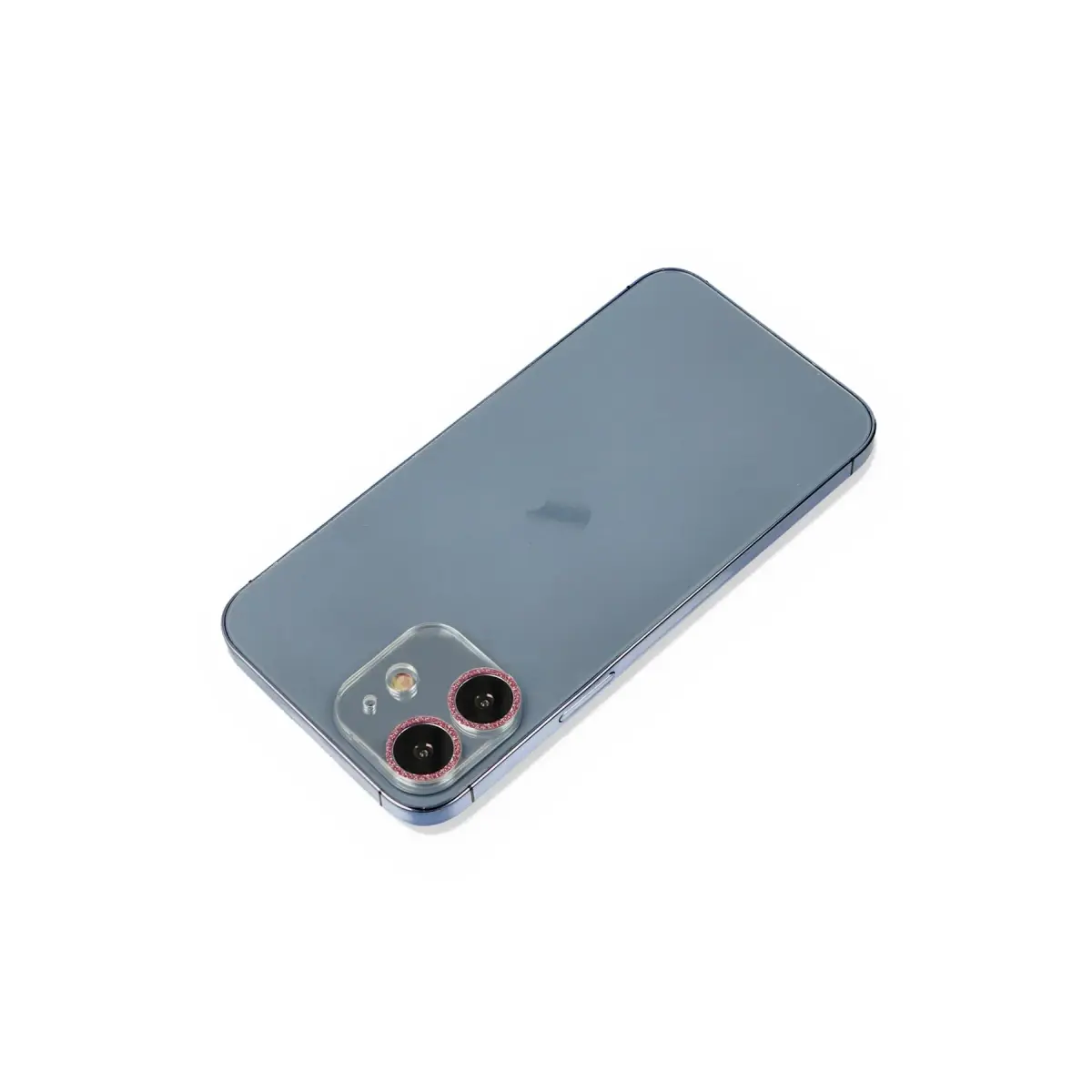 Apple iPhone 12 Shine Kamera Lens Koruma Cam - Pembe