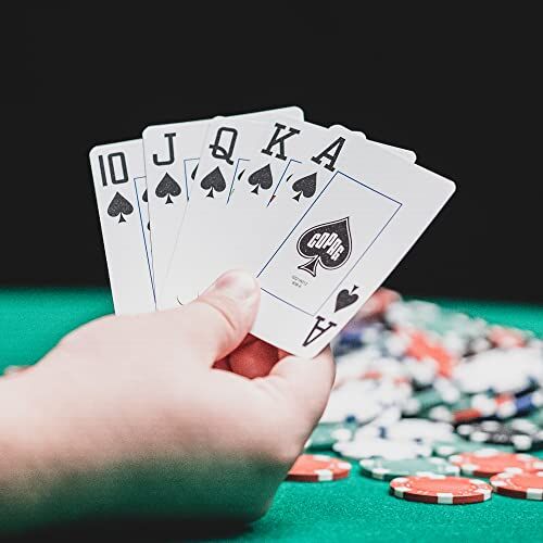 %100 Plastik Profesyonel Oyun Kartları, Poker Boyu Jumbo Endeks, 12'li Paket