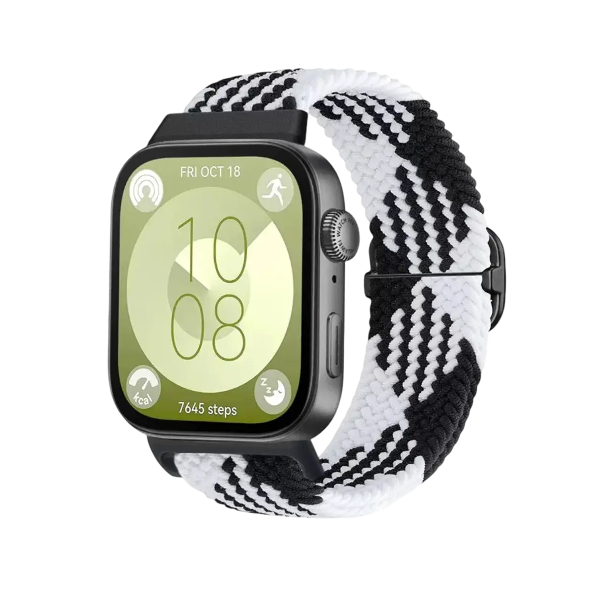 Huawei Fit 4 Star Kordon - Siyah-Beyaz