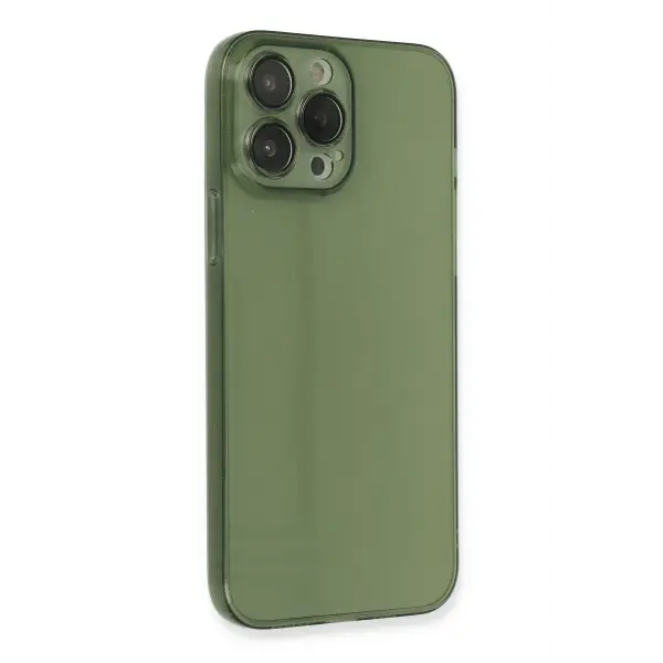 Apple iPhone 13 Pro Kılıf Fly Lens Silikon - Yeşil