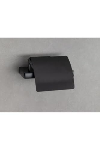 Flat Kapaklı Tuvalet Kağıtlığı Siyah Renk 90X95X151 Mm
