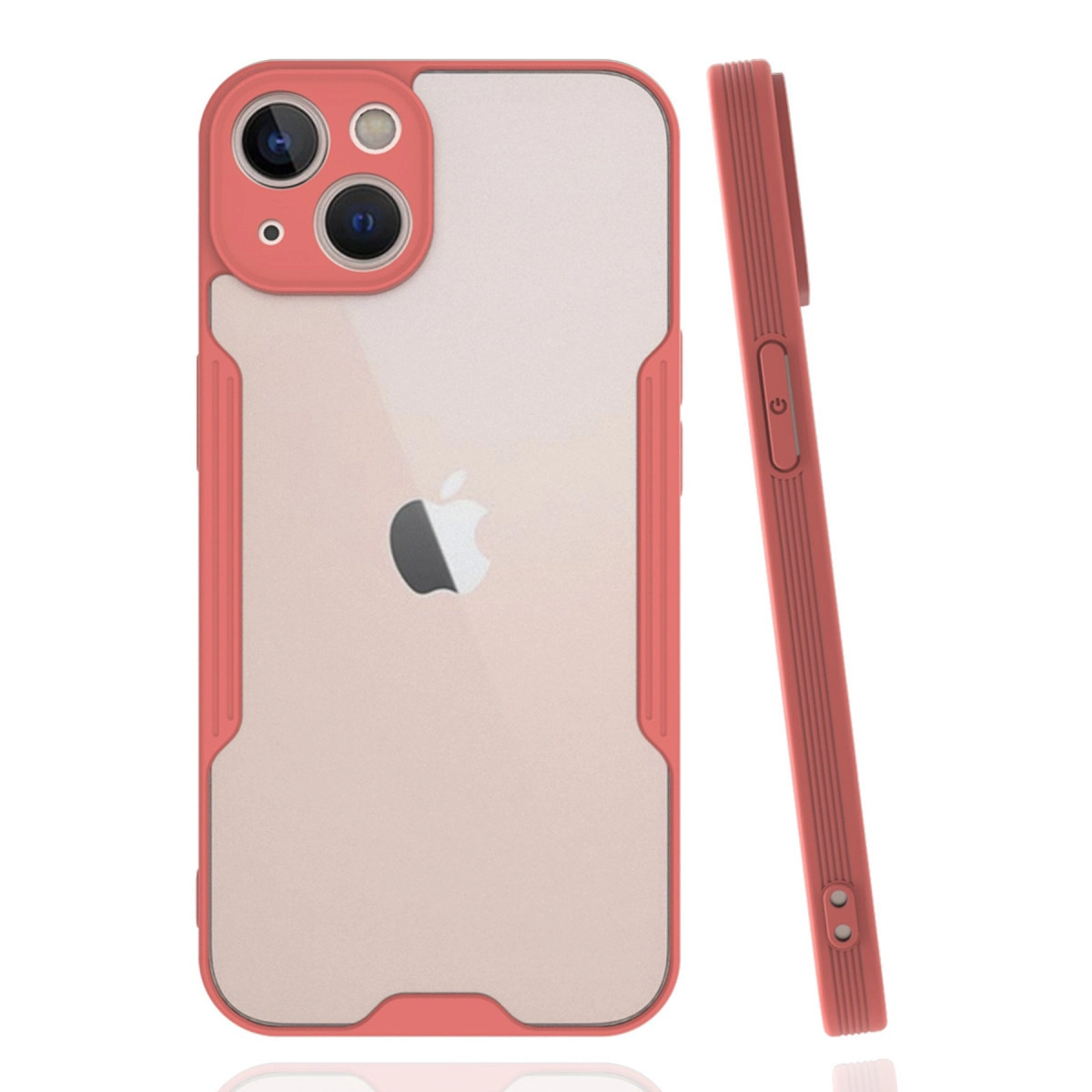 Apple İphone 14 Plus Kılıf Platin Silikon - Pembe