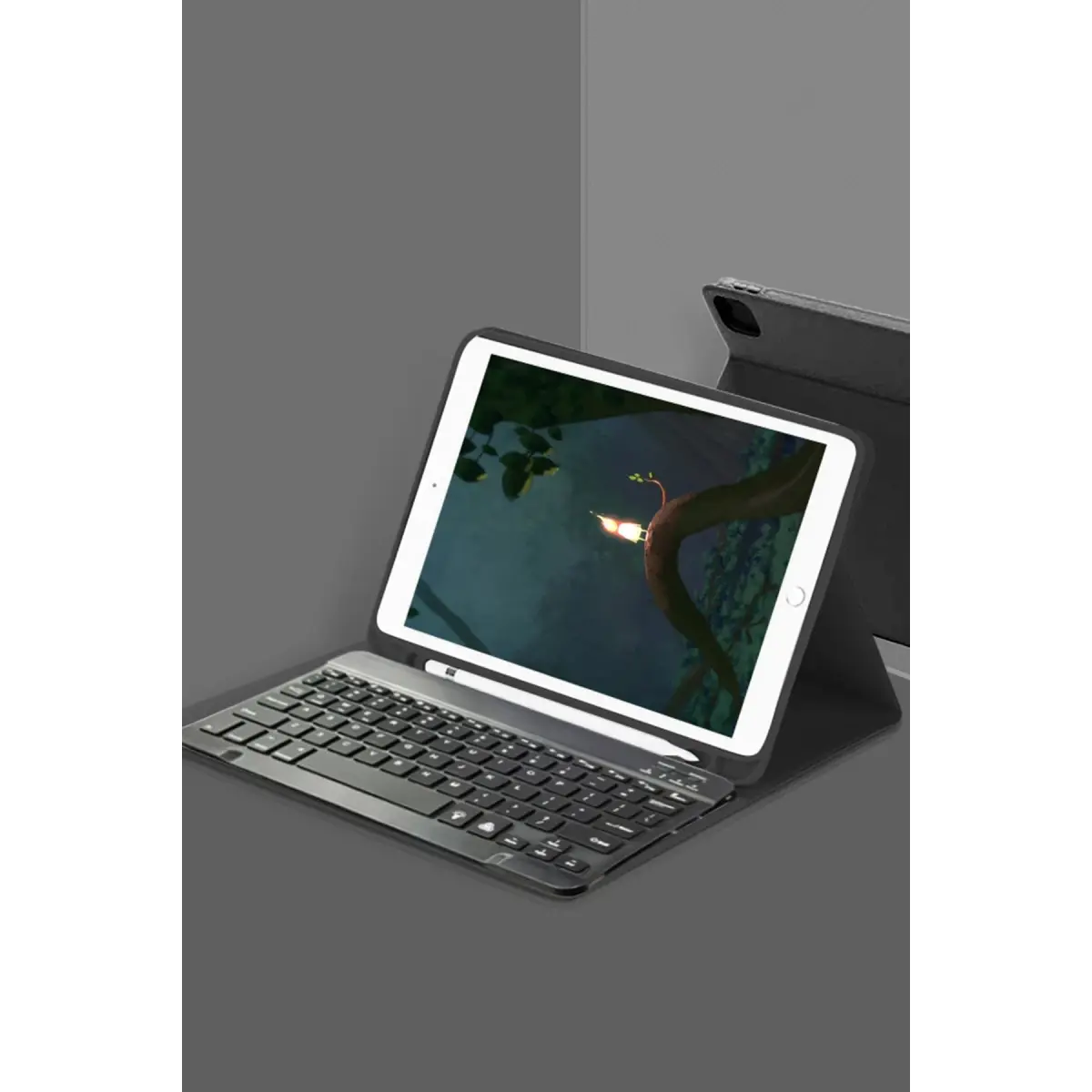 Huawei Honor Pad X8 10.1 Kılıf KC01 Smart Klavyeli Tablet Kılıfı - Siyah