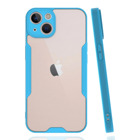 Apple İphone 14 Plus Kılıf Platin Silikon - Mavi