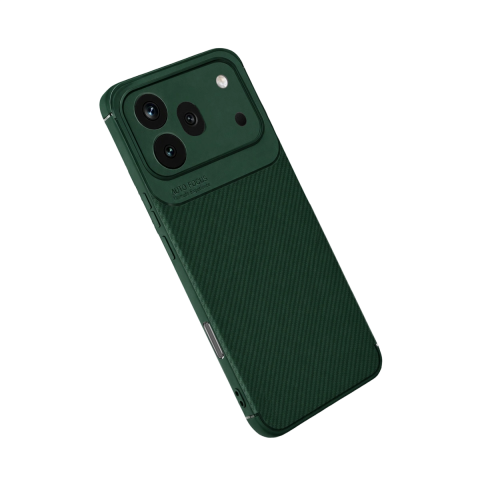 Huawei Honor 600 Pro Auto Focus Karbon Kapak - Koyu Yeşil