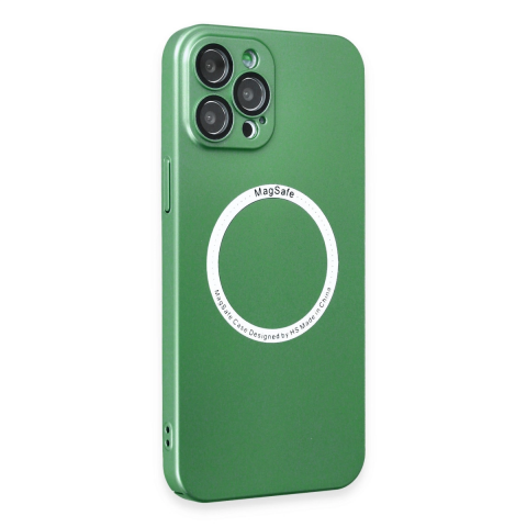 Apple İphone 12 Pro Kılıf Jack Magneticsafe Lens Silikon - Yeşil