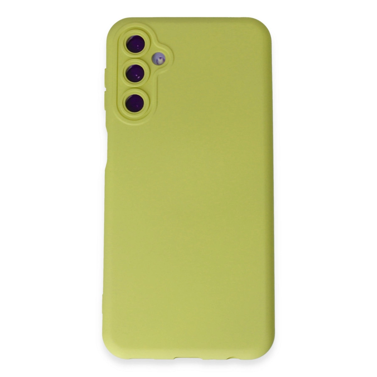 Samsung Galaxy M14 5g Kılıf Nano İçi Kadife Silikon - Sarı