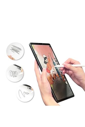 Galaxy Tab A9 Plus ile Uyumlu Davin Paper Like Kağıt Hisli Mat Ekran Koruyucu, Renksiz