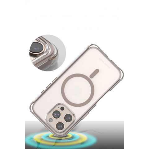 Onegif Apple İphone 15 Pro Max Hulk Magsafe Kapak - Siyah