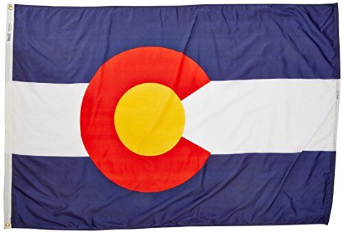 Colorado Eyalet Avlu Bayrağı Abd, Resmi Devlet Tasarım Özelliklerine Göre Üretilmiştir (Model 140670)