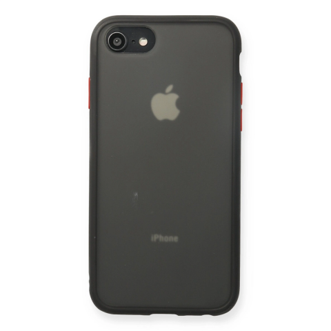 Apple İphone 7 Kılıf Montreal Silikon Kapak - Siyah