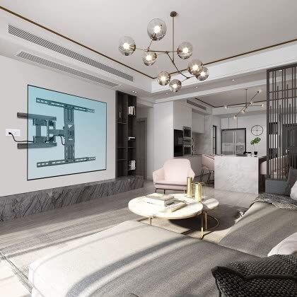P6 LCD LED 40–80 inch uyumlu ultra ince, hareketli, Tuv sertifikalı TV askı aparatı