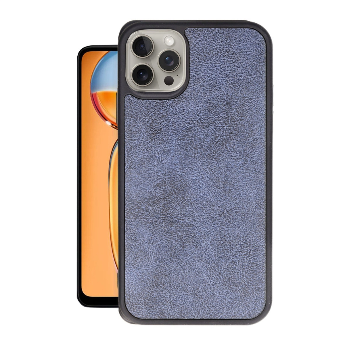 Apple İphone 15 Pro Kılıf Aras Deri Kapak - Lacivert