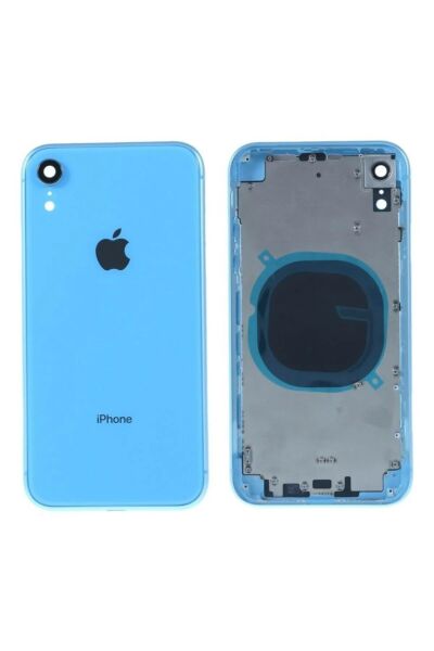 Iphone Xr A Kalite Boş Kasa Arka Kapak Mavi