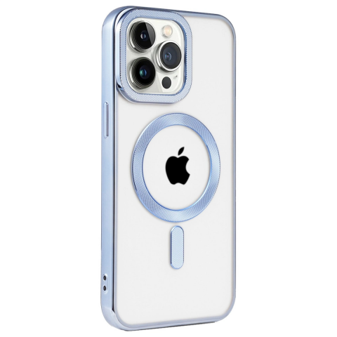 Apple İphone 14 Pro Max Kılıf Kronos Magsafe Kapak - Sierra Blue