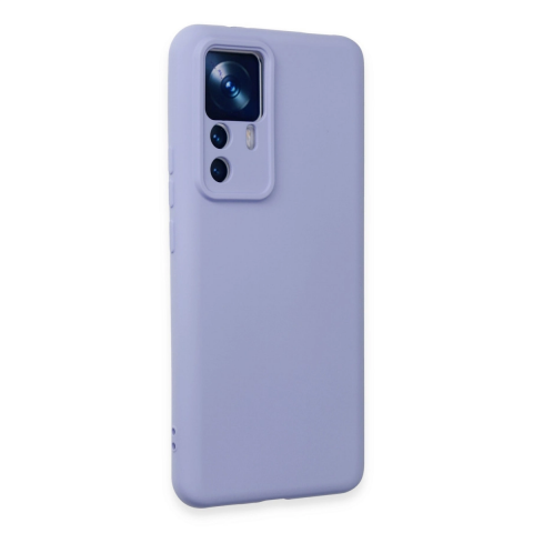 Xiaomi Mi 12t Pro Kılıf Nano İçi Kadife Silikon - Lila