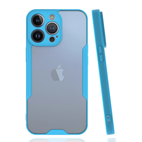 Apple İphone 14 Pro Kılıf Platin Silikon - Mavi