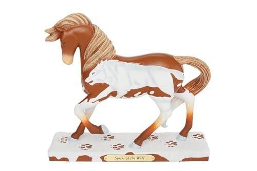 The Trail of Painted Ponies Spirit of The Wolf Heykelcik 17,1 cm Çok Renkli
