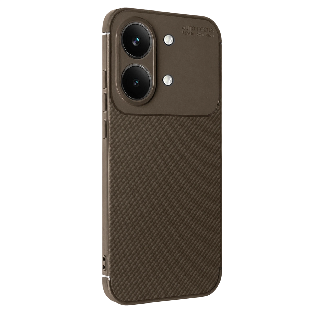Xiaomi Poco X8 Pro Max Auto Focus Karbon Kapak - Kahverengi
