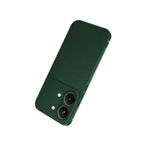 Xiaomi Poco X8 Pro Max Auto Focus Karbon Kapak - Koyu Yeşil
