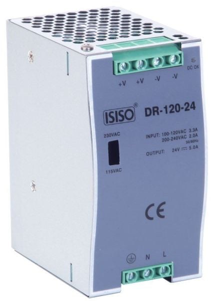 Isıso 120 W 12 Vdc 10 A Güç Kaynağı IDR-120-12
