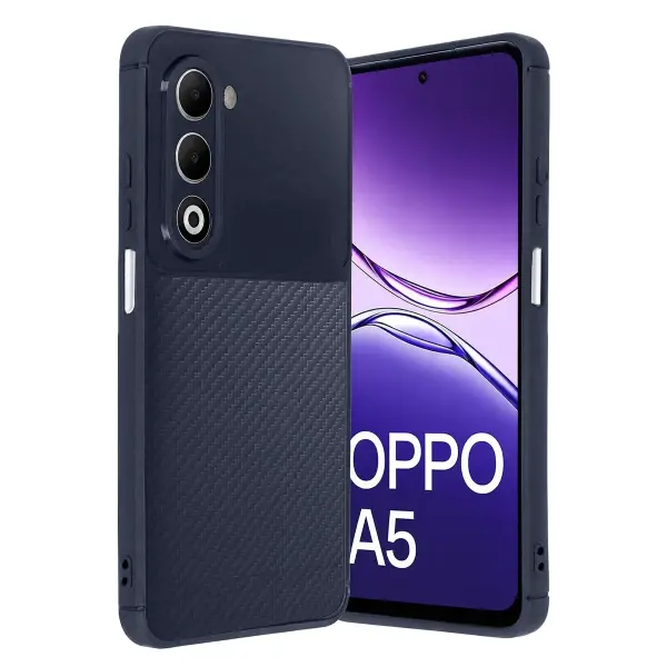Oppo A5 4G Auto Focus Karbon Kapak - Lacivert