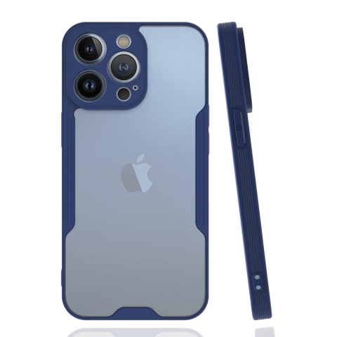 Apple İphone 14 Pro Max Kılıf Platin Silikon - Lacivert