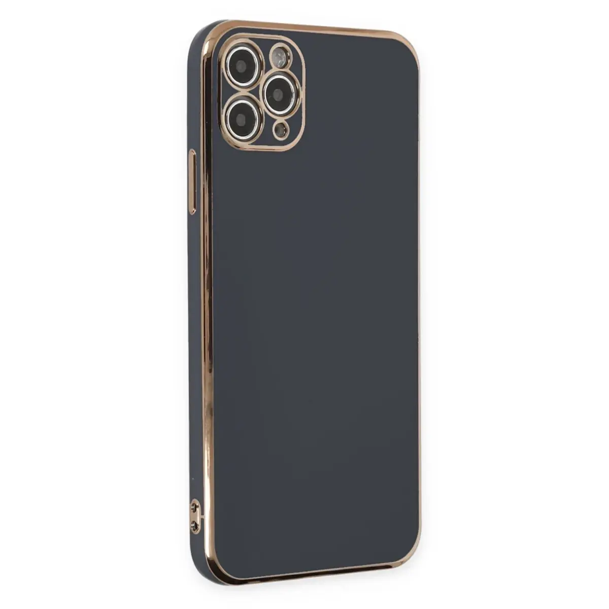 Apple iPhone 11 Pro Max Kılıf Volet Silikon - Siyah