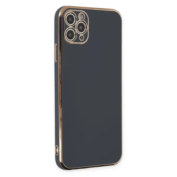 Apple iPhone 11 Pro Max Kılıf Volet Silikon - Siyah
