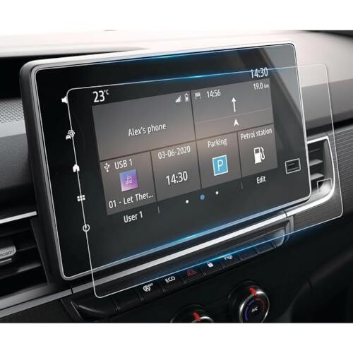 Renault Express Multimedya 8 İnç Uyumlu Şeffaf Ekran Koruyucu