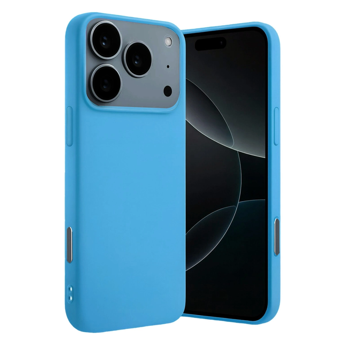 Apple İphone 17 Pro Nano İçi Kadife Silikon - Mavi