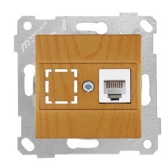 Mutlusan Rita Mek Tuş Telefon Priz i 1Xrj12 Meşe 2200 125 0158