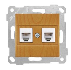 Mutlusan Rita Mek Tuş Telefon Priz i 2Xrj12 Meşe 2200 126 0158