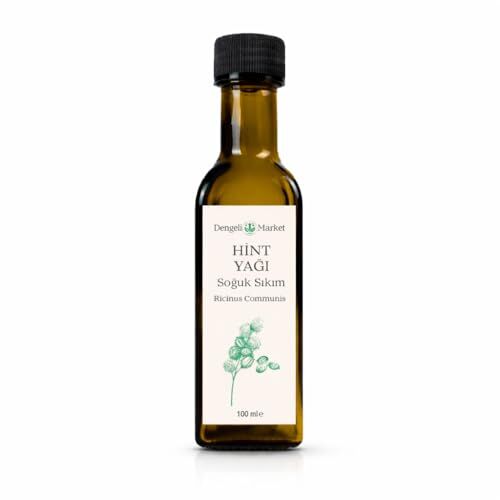 Hint Yağı 100 ml – Soğuk Sıkım Castor Oil, Saç, Kaş, Kirpik ve Cilt Bakımı için Nemlendirici ve Besleyici Doğal Bakım Yağı, Vegan ve Katkısız, %100 Saf ve Doğal, Hekzansız