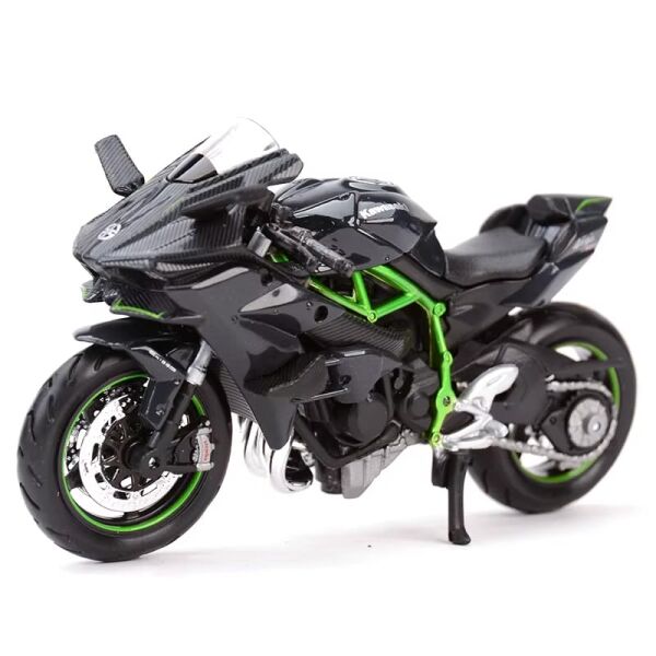 1:18 Maisto Kawasaki H2R Lisanslı Oyuncak Motosiklet (12 CM)