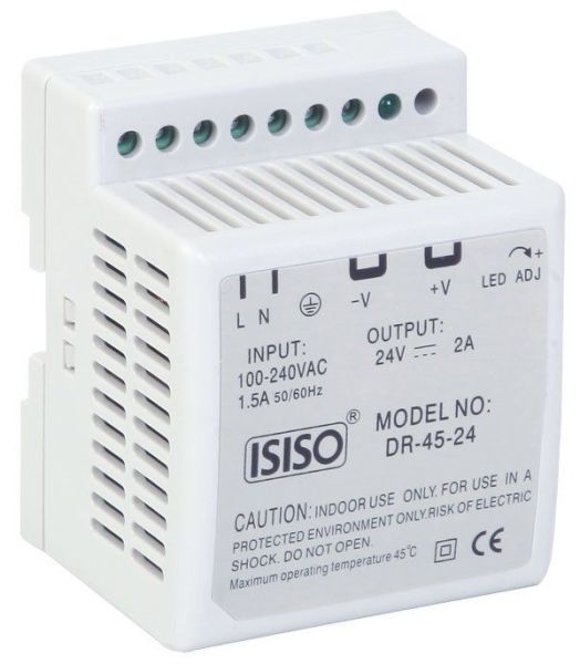 Isıso 45 W 12 Vdc 3.5 A Güç Kaynağı IDR-45-12