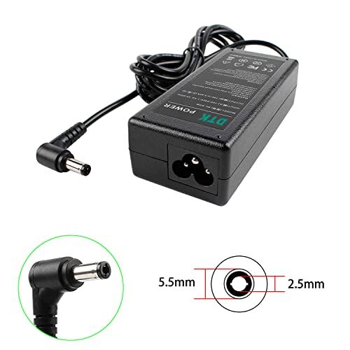 19V 3,42A 65W notebook laptop şarj cihazı, 5,5 x 2,5 mm fişli