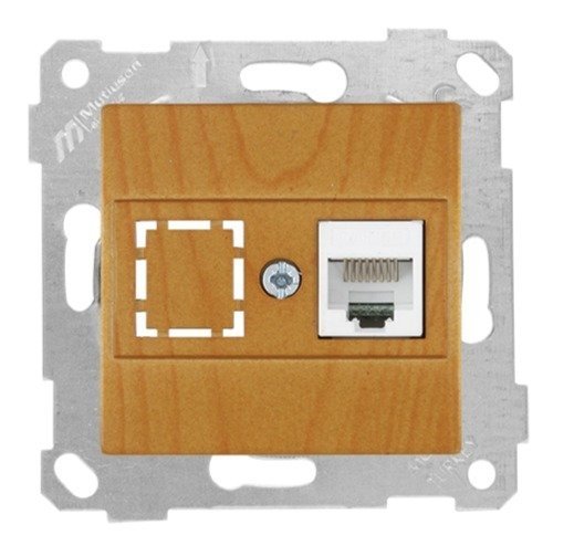 Mutlusan Rita Mek Tuş Data Priz i 1*Rj45 Cat 5 E  Meşe 2200 136 0158