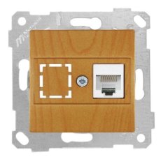 Mutlusan Rita Mek Tuş Data Priz i 1*Rj45 Cat 5 E  Meşe 2200 136 0158